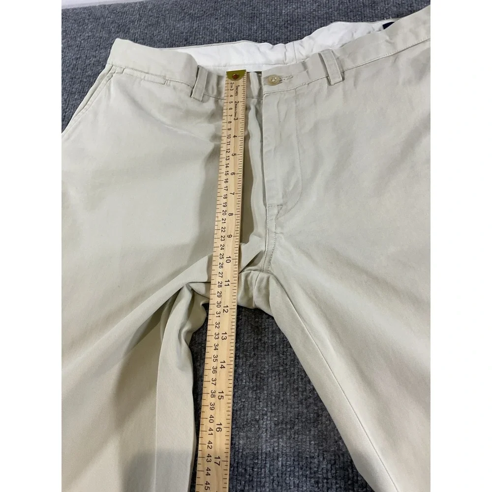 Polo Ralph Lauren Classic Fit Chino Pants Men's 38x30 Beige Khaki Flat Front Cas